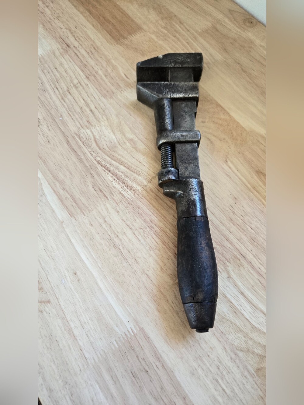 Vintage Monkey Wrench Rustic Decor Tools Americana